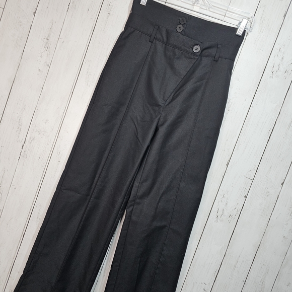AEL AMY ENJOY LIFE Women's Black High Waisted Pants Pockets Size XS Front Seam. - Picture 2 of 10